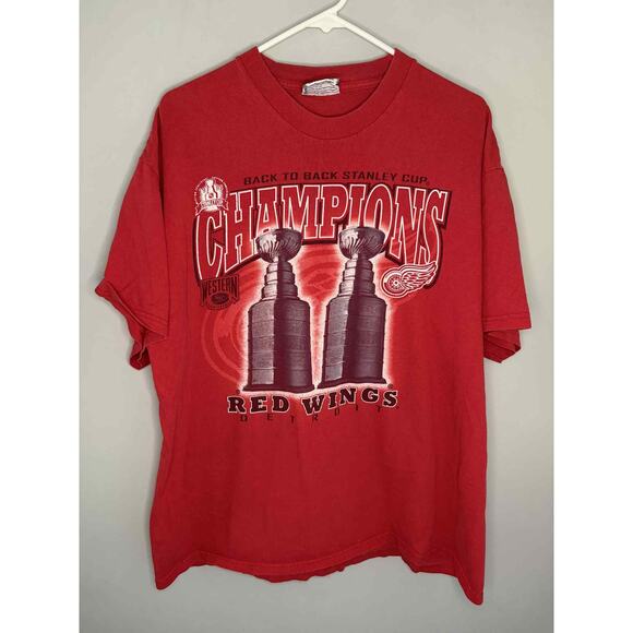 Lee Other - VTG Lee 1998 Detroit Red Wings Stanley Cup Champions Graphic T-Shirt Red Men XL